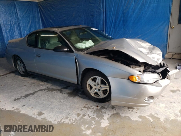 2005 Chevrolet Monte Carlo LS with VIN 2G1WW12E159118121, listed as a Copart auction lot 75941444 with 80,766 mi miles and Salvage Title. Bid and sale history available at carsss.com. Image 4.