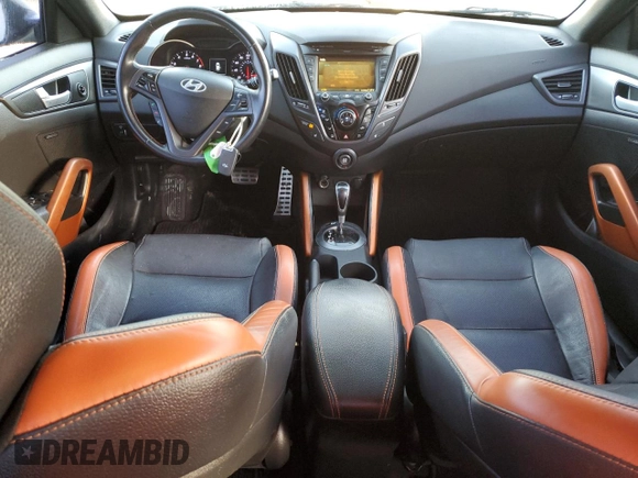 2016 Hyundai Veloster Turbo with VIN KMHTC6AE1GU257488, listed as a Copart auction lot 39705634 with 52,334 mi miles. Bid and sale history available at carsss.com. Image 8.
