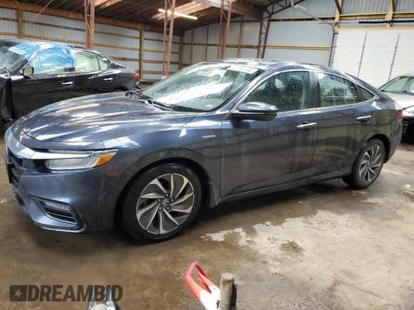 2019 Honda Insight Touring with VIN 19XZE4F75KE400408, listed as a Copart auction lot 62704744 with 155,524 mi miles and Salvage Title. Bid and sale history available at carsss.com. Image 1.