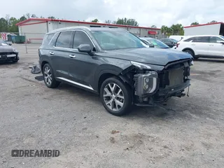 2022 Hyundai Palisade SEL with VIN KM8R44HE1NU415696, listed as a IAAI auction lot 42010178 with 123,636 mi miles and . Bid and sale history available at DreamBid. Image 1.