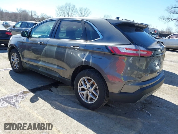 2024 Ford Edge SEL with VIN 2FMPK4J92RBA76551, listed as a IAAI auction lot 41692827 with 27,376 mi miles. Bid and sale history available at carsss.com. Image 3.