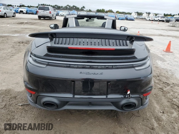 2023 Porsche 911 Turbo with VIN WP0CD2A93PS263575, listed as a Copart auction lot 41777665 with 0 mi miles and Salvage Title. Bid and sale history available at carsss.com. Image 6.