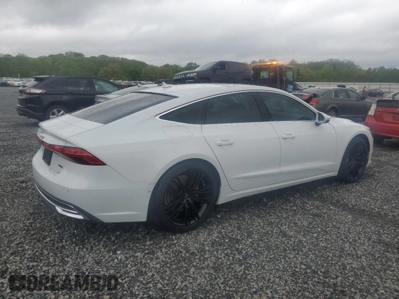 2019 Audi A7 Premium Plus with VIN WAUR2AF28KN019933, listed as a Copart auction lot 51950165 with 52,565 mi miles and Clean Title. Bid and sale history available at carsss.com. Image 3.
