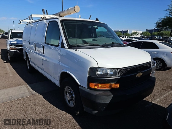2020 Chevrolet Express Cargo with VIN 1GCWGAFP4L1267723, listed as a IAAI auction lot 42832826 with 91,273 mi miles and . Bid and sale history available at DreamBid. Image 7.