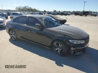 2019 BMW 3 Series 330i with VIN 3MW5R1J56K8A03860, listed as a Copart auction lot 80941324 with 69,114 mi miles and Salvage Title. Bid and sale history available at carsss.com. Image 4.