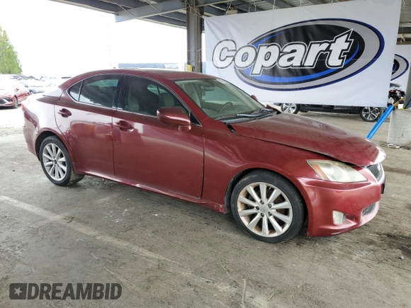 2009 Lexus IS 250 with VIN JTHBK262495090663, listed as a Copart auction lot 53739095 with 138,083 mi miles and Salvage Title. Bid and sale history available at carsss.com. Image 4.
