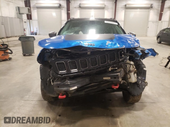 2018 Jeep Compass Trailhawk with VIN 3C4NJDDB3JT234532, listed as a Copart auction lot 55029605 with 99,614 mi miles and Salvage title. Bid and sale history available at DreamBid. Image 5.