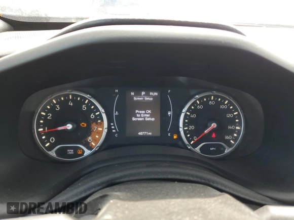 2018 Jeep Renegade Altitude with VIN ZACCJBBB1JPH82986, listed as a Copart auction lot 62943603 with 46,771 mi miles and Salvage title. Bid and sale history available at DreamBid. Image 9.
