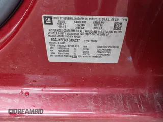 2015 Chevrolet Silverado 1500 LT with VIN 3GCUKREC5FG196217, listed as a IAAI auction lot 42130317 with 350,933 mi miles. Bid and sale history available at carsss.com. Image 9.