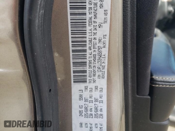 2017 Jeep Cherokee Latitude with VIN 1C4PJLCS3HW650797, listed as a Copart auction lot 43201555 with 67,165 mi miles and Salvage title. Bid and sale history available at DreamBid. Image 13.