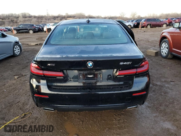 2022 BMW 5 Series 540i xDrive with VIN WBA73BJ04NWX56724, listed as a Copart auction lot 44247125 with 41,793 mi miles and Salvage title. Bid and sale history available at DreamBid. Image 6.