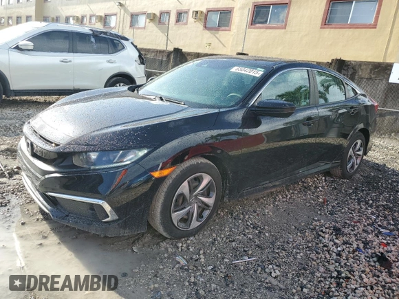 2020 Honda Civic LX with VIN 2HGFC2F69LH532499, listed as a Copart auction lot 65042015 with 96,993 mi miles and Salvage title. Bid and sale history available at DreamBid. Image 1.