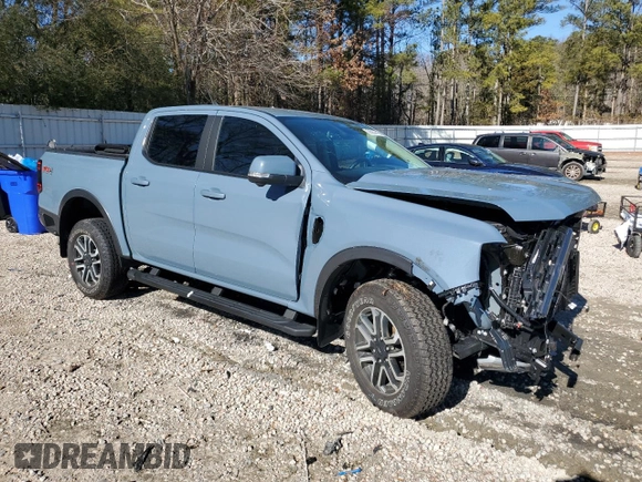2024 Ford Ranger LARIAT with VIN 1FTER4KP1RLE39216, listed as a Copart auction lot 88064415 with 3,687 mi miles and Salvage Title. Bid and sale history available at carsss.com. Image 4.