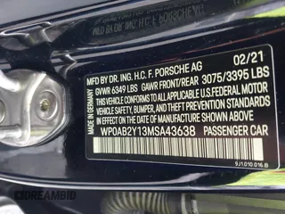 2021 Porsche Taycan 4S z VIN WP0AB2Y13MSA43638, wystawiony jako IAAI lot #42638298 z przebiegiem 27 634 mil mil oraz . Historia ofert i sprzedaży dostępna na DreamBid. Obrazek 9.