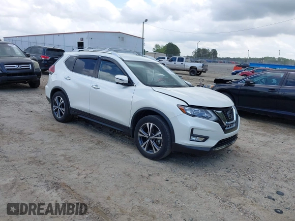 2019 Nissan Rogue SV with VIN JN8AT2MT6KW258099, listed as a IAAI auction lot 41951643 with 38,782 mi miles. Bid and sale history available at carsss.com. Image 1.