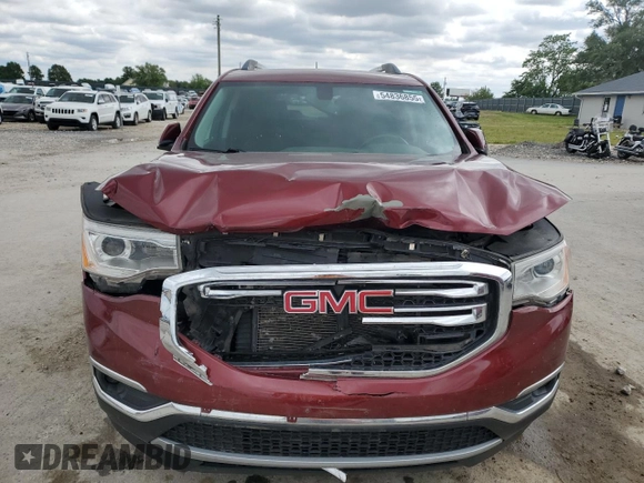 2018 GMC Acadia SLT with VIN 1GKKNMLS3JZ175214, listed as a Copart auction lot 54836855 with 144,693 mi miles and Salvage title. Bid and sale history available at DreamBid. Image 5.