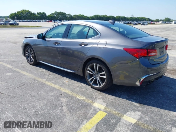 2020 Acura TLX w/Technology Pkg with VIN 19UUB3F4XLA000269, listed as a IAAI auction lot 42151103 with 60,533 mi miles. Bid and sale history available at carsss.com. Image 3.