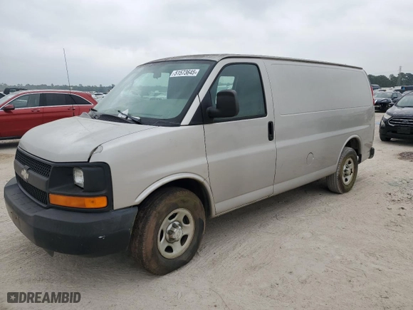 2006 Chevrolet Express Cargo Van with VIN 1GCFG15X361168736, listed as a Copart auction lot 51573645 with 196,134 mi miles and Clean Title. Bid and sale history available at carsss.com. Image 1.