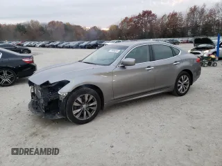 2012 Infiniti M37 with VIN JN1BY1ARXCM393669, listed as a Copart auction lot 79009254 with 158,001 mi miles and Clean Title. Bid and sale history available at carsss.com. Image 1.
