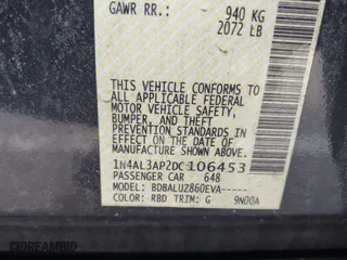2013 Nissan Altima 2.5 SV with VIN 1N4AL3AP2DC106453, listed as a IAAI auction lot 41613630 with 142,659 mi miles. Bid and sale history available at carsss.com. Image 9.