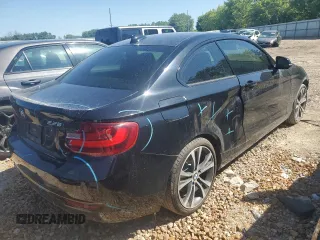 2014 BMW 2 Series 228i with VIN WBA1F5C58EV256093, listed as a Copart auction lot 57579434 with 74,596 mi miles and Salvage Title. Bid and sale history available at carsss.com. Image 3.