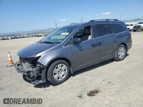 2012 Honda Odyssey LX with VIN 5FNRL5H28CB019953, listed as a Copart auction lot 54586855 with 151,460 mi miles and Salvage Title. Bid and sale history available at carsss.com. Image 1.