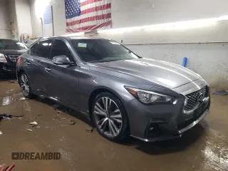 2021 Infiniti Q50 3.0t SIGNATURE EDITION with VIN JN1EV7CR8MM752105, listed as a Copart auction lot 87200854 with 31,779 mi miles and Salvage Title. Bid and sale history available at carsss.com. Image 4.
