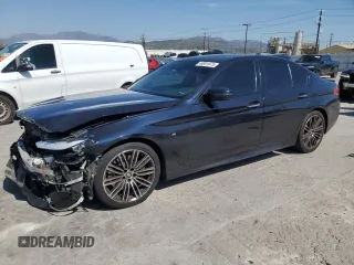 2018 BMW 5 Series 530i with VIN WBAJA5C59JWA35964, listed as a Copart auction lot 49891975 with 111,809 mi miles and Salvage Title. Bid and sale history available at carsss.com. Image 1.