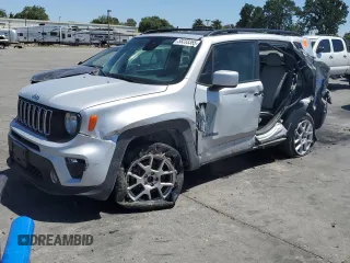 2020 Jeep Renegade Latitude z VIN ZACNJBBBXLPL42094, wystawiony jako Copart lot #58233365 z przebiegiem 150 112 mil mil oraz Czysty tytuł • Clean title. Historia ofert i sprzedaży dostępna na DreamBid. Obrazek 1.