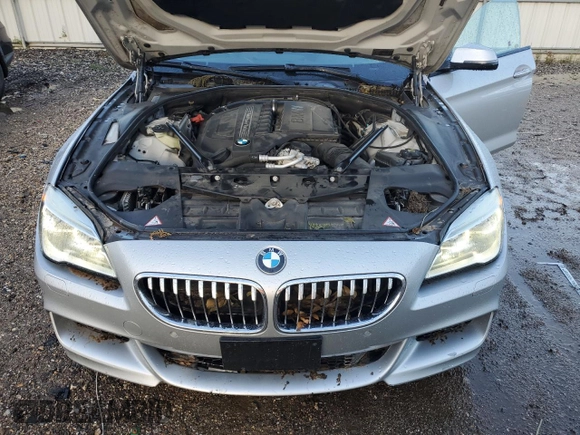2016 BMW 6 Series 640i with VIN WBA6D0C53GD927810, listed as a Copart auction lot 63524364 with 53,118 mi miles and Salvage Title. Bid and sale history available at carsss.com. Image 11.