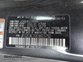 2014 Subaru BRZ Limited с VIN JF1ZCAC10E8603750, выставлен на аукционе IAAI как лот 42027071 с пробегом 110 972 миль миль и . История ставок и продаж доступна на DreamBid. Изображение 9.