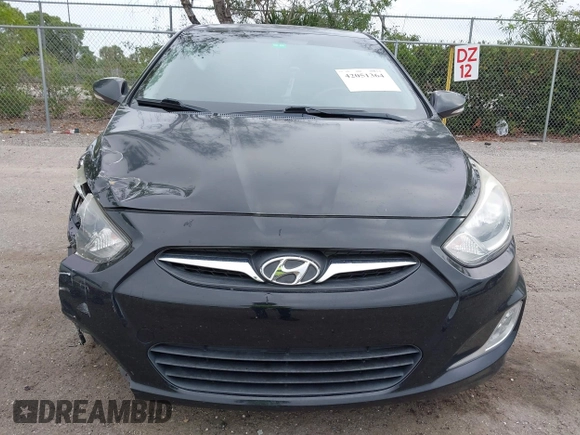 2013 Hyundai Accent SE with VIN KMHCU5AE8DU109616, listed as a IAAI auction lot 42051364 with 96,739 mi miles. Bid and sale history available at carsss.com. Image 13.
