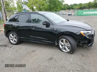 2021 Audi Q3 S line Premium with VIN WA1DECF39M1024927, listed as a Copart auction lot 58992105 with 100,886 mi miles and Salvage title. Bid and sale history available at DreamBid. Image 4.