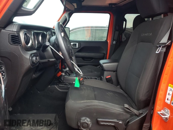 2018 Jeep Wrangler Unlimited Sahara z VIN 1C4HJXEG3JW248594, wystawiony jako Copart lot #46171035 z przebiegiem 78 979 mil mil oraz Szkoda całkowita • Salvage title. Historia ofert i sprzedaży dostępna na DreamBid. Obrazek 7.