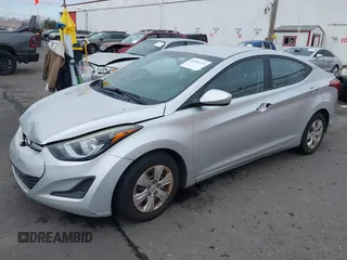 2016 Hyundai Elantra SE with VIN 5NPDH4AE5GH756867, listed as a IAAI auction lot 41761113 with 148,954 mi miles and . Bid and sale history available at DreamBid. Image 16.