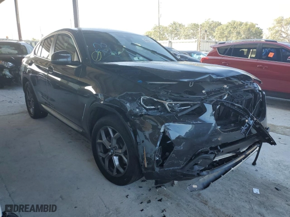 2022 BMW X4 xDrive30i with VIN 5UX33DT09N9L93053, listed as a Copart auction lot 71710692 with 0 mi miles. Bid and sale history available at carsss.com. Image 4.