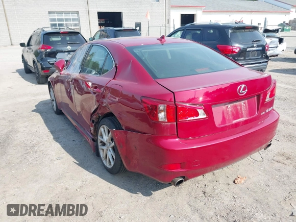 2013 Lexus IS 250 with VIN JTHCF5C28D5063750, listed as a IAAI auction lot 42464900 with 154,835 mi miles and . Bid and sale history available at DreamBid. Image 3.