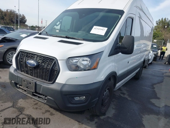 2021 Ford Transit Cargo with VIN 1FTBW3X82MKA19468, listed as a IAAI auction lot 41345565 with 67,485 mi miles. Bid and sale history available at carsss.com. Image 2.