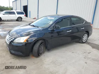 2015 Nissan Sentra S with VIN 3N1AB7AP0FY303851, listed as a Copart auction lot 54795265 with 123,385 mi miles and Salvage Title. Bid and sale history available at carsss.com. Image 1.
