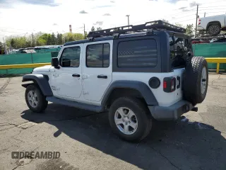 2018 Jeep Wrangler Unlimited Sport S with VIN 1C4HJXDN9JW279137, listed as a Copart auction lot 55357535 with 72,104 mi miles and Salvage title. Bid and sale history available at DreamBid. Image 2.