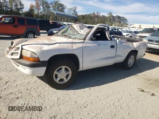 2001 Dodge Dakota with VIN 1B7FL26P91S262462, listed as a Copart auction lot 77193614 with 0 mi miles and Salvage Title. Bid and sale history available at carsss.com. Image 1.