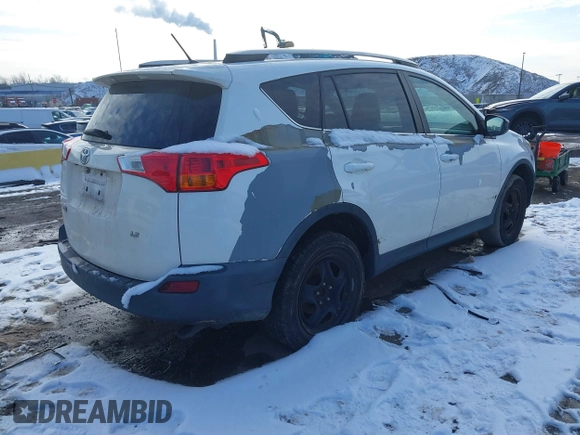 2013 Toyota RAV4 LE with VIN 2T3ZFREV7DW006622, listed as a IAAI auction lot 41166186 with 237,975 mi miles. Bid and sale history available at carsss.com. Image 4.