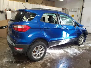 2019 Ford EcoSport SE with VIN MAJ6S3GLXKC265649, listed as a Copart auction lot 45130655 with 10,666 mi miles and Salvage Title. Bid and sale history available at carsss.com. Image 3.