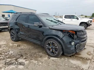 2015 Ford Explorer Sport with VIN 1FM5K8GT3FGB66510, listed as a Copart auction lot 63318495 with 211,711 mi miles and Salvage title. Bid and sale history available at DreamBid. Image 4.