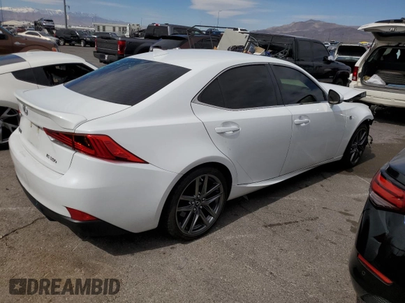 2017 Lexus IS 350 with VIN JTHBE1D27H5030024, listed as a Copart auction lot 49303625 with 81,207 mi miles and Salvage Title. Bid and sale history available at DreamBid. Image 3.