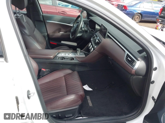 2022 Genesis G70 2.0T with VIN KMTG34TA1NU098409, listed as a IAAI auction lot 40532561 with 24,602 mi miles and . Bid and sale history available at DreamBid. Image 5.