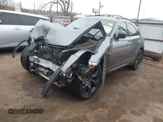 2017 Infiniti QX70 with VIN JN8CS1MW1HM416272, listed as a IAAI auction lot 41542987 with 48,139 mi miles and . Bid and sale history available at DreamBid. Image 2.