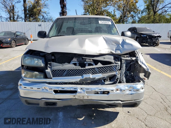 2004 Chevrolet Silverado 1500 LS with VIN 1GCEC14T54Z253372, listed as a Copart auction lot 75456634 with 271,025 mi miles and Salvage Title. Bid and sale history available at carsss.com. Image 5.