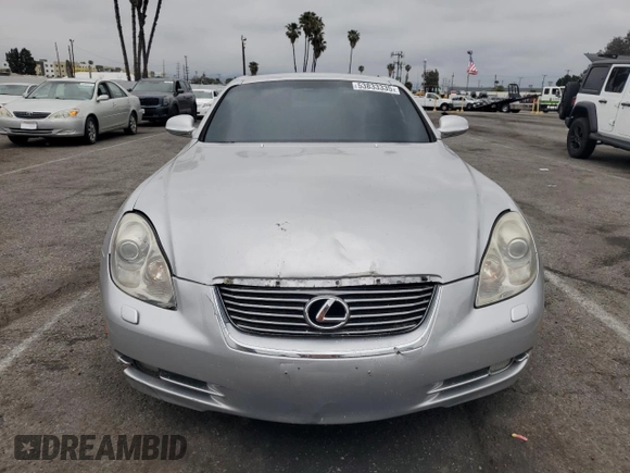2006 Lexus SC 430 с VIN JTHFN48Y869007424, выставлен на аукционе Copart как лот 53833335 с пробегом 195 297 миль миль и Списание • Salvage title. История ставок и продаж доступна на DreamBid. Изображение 5.