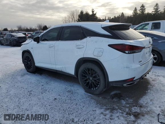 2020 Lexus RX with VIN 2T2YZMDA2LC251207, listed as a Copart auction lot 89262785 with 0 mi miles and Clean Title. Bid and sale history available at carsss.com. Image 2.